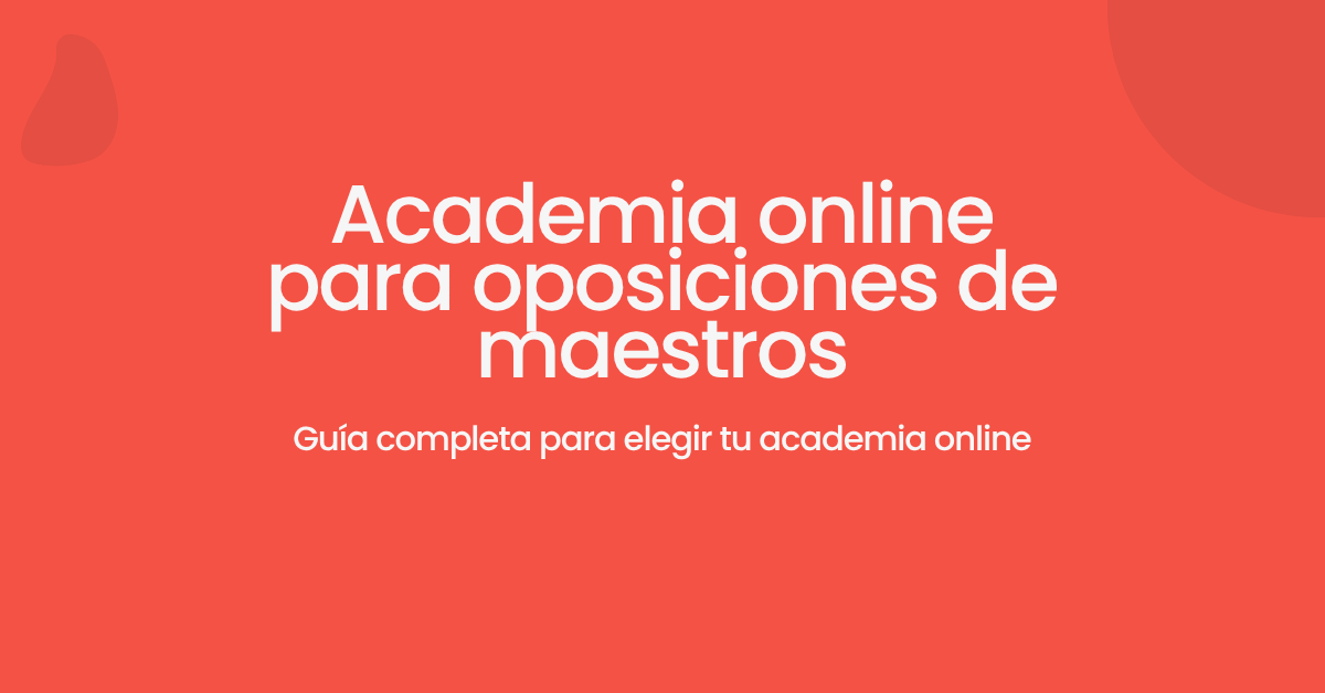 mejor academia online oposiciones maestros
