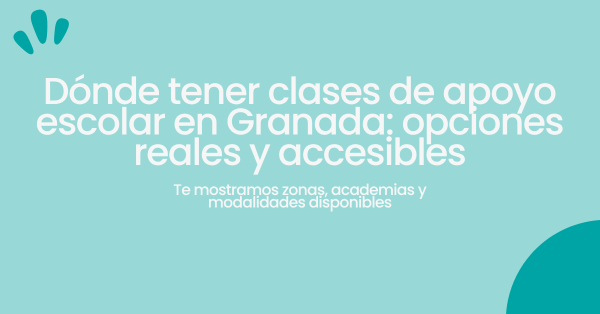 donde tener clases de apoyo escolar en Granada