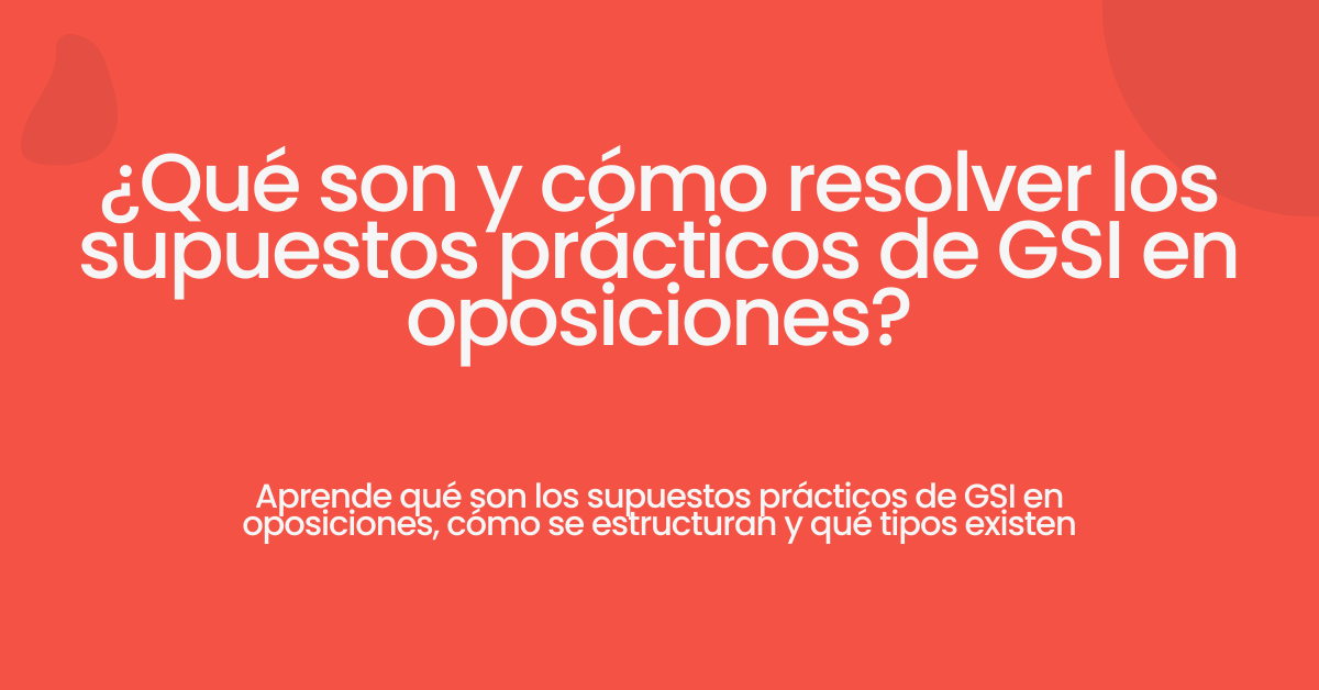 que son supuestos prácticos de GSI