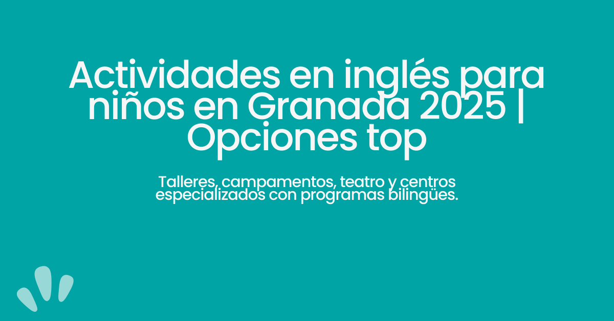 actividades en inglés para niños en Granada